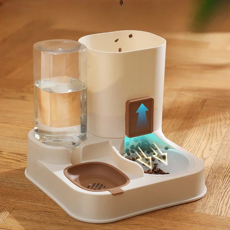 All-in-one Food and Water Feeding Machine Feeding Dispenser Exquisite Cat Dog Bowl Drinking Fountain Pet Feeder Water Supply