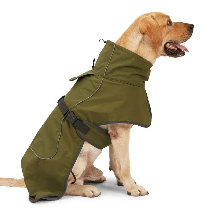 Winter Clothes for Dogs Windproof Vest Adjustable Clothes with Harness Cold Weather Waterproof Outfit for Small Medium Large Dog