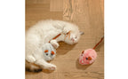Rechargeable Feline Mouse Toy Automatic Moving Interactive Feline Mouse Realistic Sound Obstacle Avoidance for Cats, Indoor