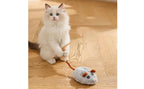 Rechargeable Feline Mouse Toy Automatic Moving Interactive Feline Mouse Realistic Sound Obstacle Avoidance for Cats, Indoor