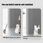 Cat Teaser Wand Steel Wire Dragon Cat Toy With Bell Fish Interactive Bite Resistant Durable Self Amusing Pet Toy For Cats